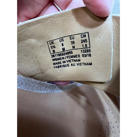 Clarks Ralene Rose Champagne Leather Sandals women Size 8M With Box - Picture 2 of 8